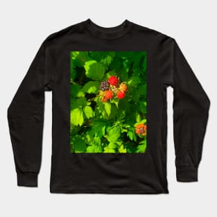 Wild Black Raspberries Long Sleeve T-Shirt